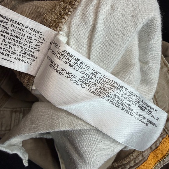 Ariat Rebar M4 Relaxed Straight Pants Mens 34x34 Khaki Carpenter Utility FLAW - Picture 11 of 14